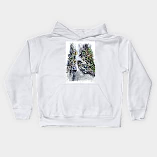 Urban Traffic Jam Kids Hoodie